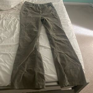 corduroy jeans, size large, has only been worn once or twice and soft material.